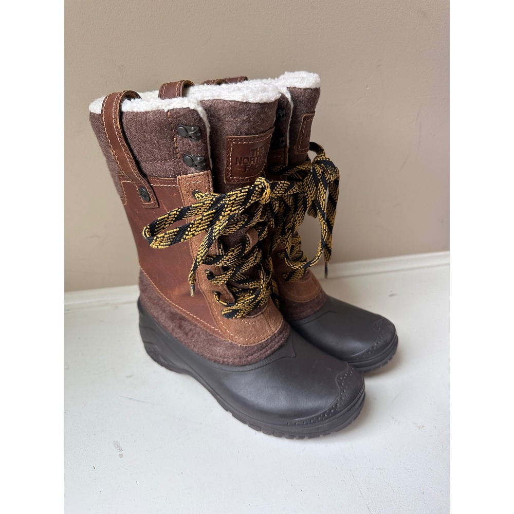 The North Face Boots Womens 7 Shellista III Mid Winter Snow‎ Waterproof Brown